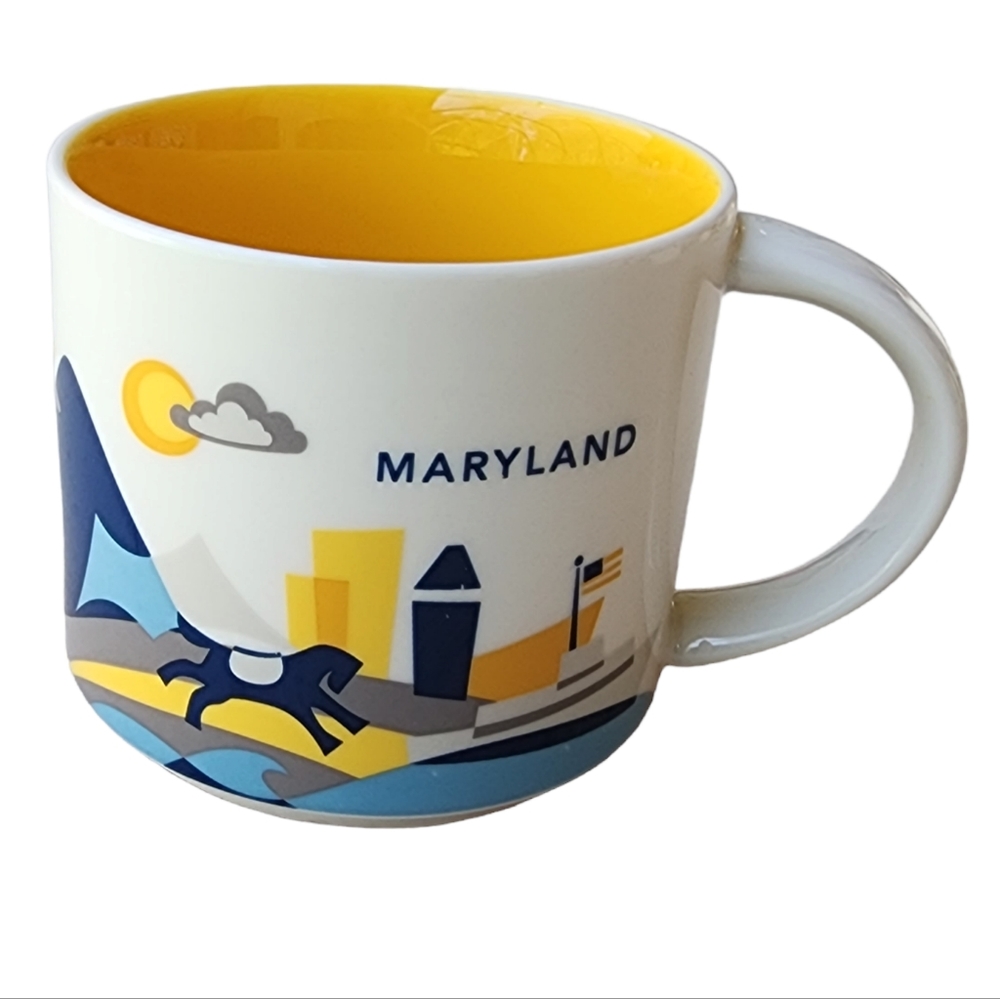 Starbucks Maryland You Are Here Collection 14oz Pre Owned Condition Mug